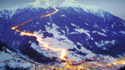 Skigebiet Grossglockner bei Nacht
