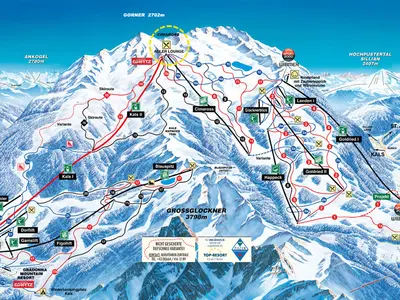 Pistenplan Großglockner Resort Kals–Matrei