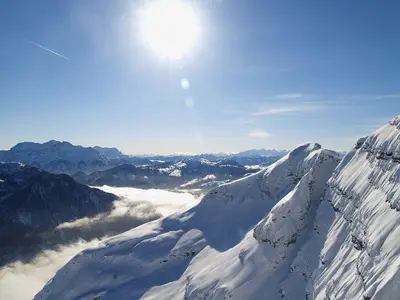 Blick auf das Bergpanorama Hochkössen © Marketing Bergbahnen Hochkössen
