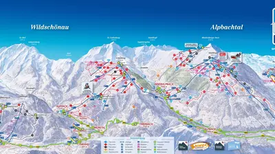 Pistenplan Ski Juwel Alpbachtal Wildschönau