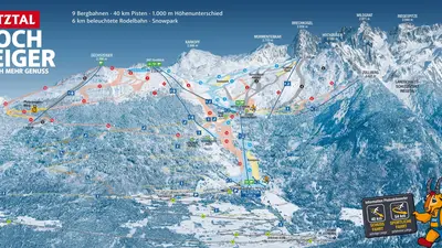 Pistenplan Hochzeiger 