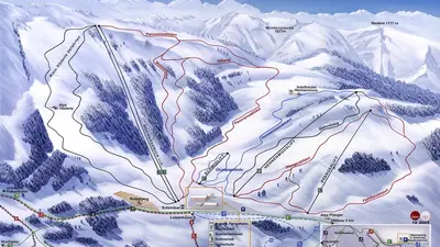 Pistenplan Alpenarena Hochhäderich
