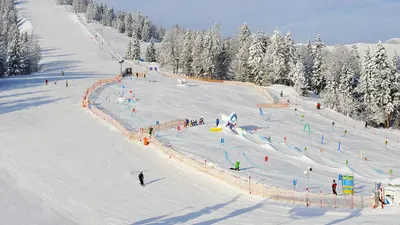 Blick auf das Kinderland in Christlum