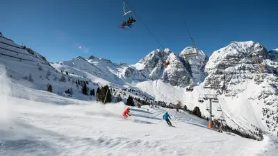 Skifahren im Skigebiet Schlick 2000