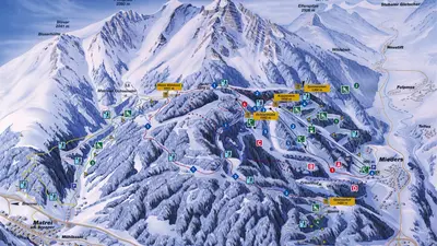 Pistenplan Serles