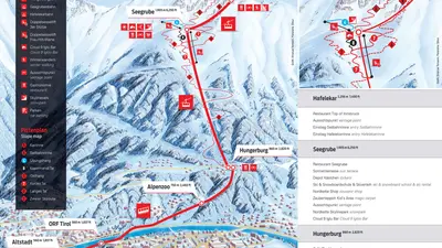 Nordkette-Seegrube Innsbruck Pistenplan