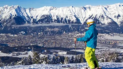 Aussicht von den Pisten am Patscherkofel