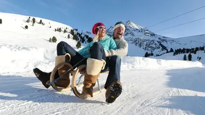 Rodeln im Skigebiet Kühtai