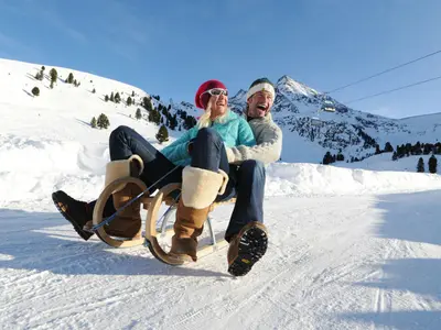 Rodeln im Skigebiet Kühtai © Tourismusbüro Kühtai