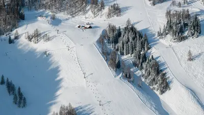 Pisten im Skigebiet Zauchensee