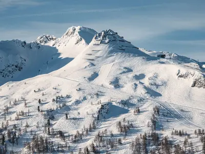 Blick auf das Skigebiet Zauchensee © Skigebiet Zauchensee / Matthias Fritzenwallner