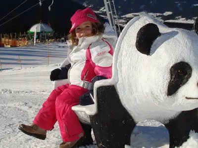 Panda in der Kinderschneewelt © TVB Eben