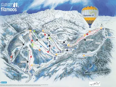Pistenplan Filzmoos - Ski amadé