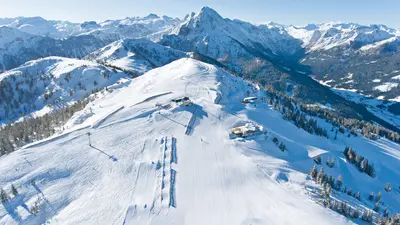 Blick auf Lil' Stash im Absolut Park Shuttleberg