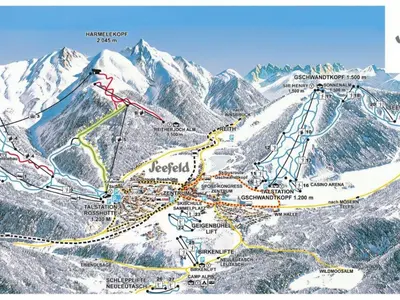 Pistenplan Rosshütte und Härmelekopf
