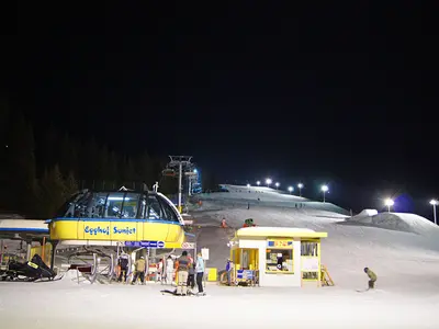 Nachtskilauf am Sun Jet © Bergbahnen Berwang