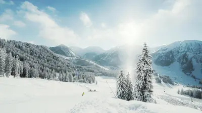 Piste in der Skiarena Berwang
