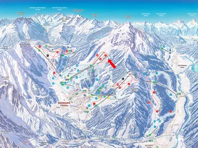Pistenplan Berwang - Bichlbach