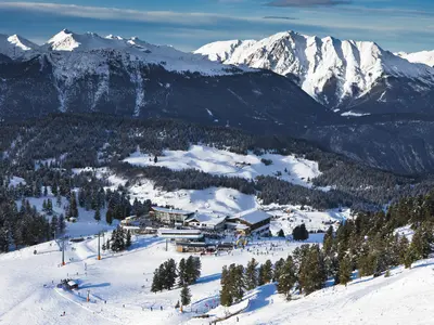 Blick aufs Skigebiet Hochoetz © Ötztal Tourismus