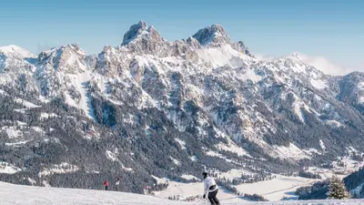 Skiabfahrt in Tannheim