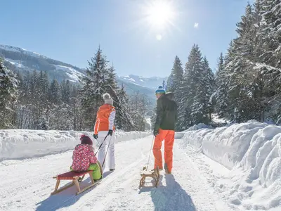 Rodelspaß auf der Naturrodelbahn © Fotostudio Creatina / TVB Rauris