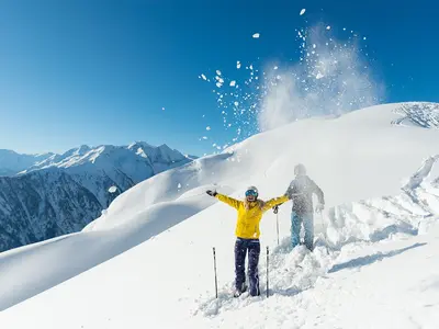 Tiefschneespaß im Raurisertal © TVB Rauris / Michael Gruber
