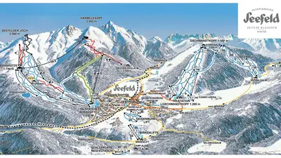 Pistenplan Olympiaregion Seefeld