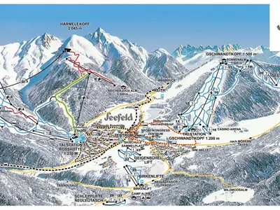 Pistenplan Schlepplift Neuleutasch