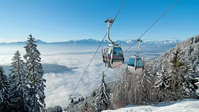 Die Gerlitzen Kanzelbahn bringt die Besucher in das Skigebiet