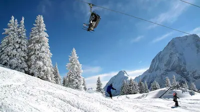 Impressionen aus dem Skigebiet Ehrwalder Alm