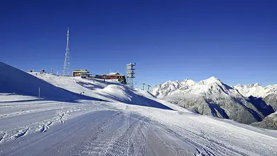 Blick auf die Bergstation