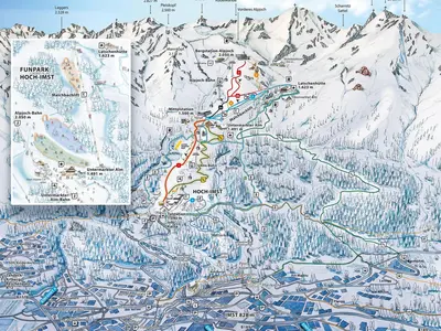Pistenplan Imster Bergbahnen