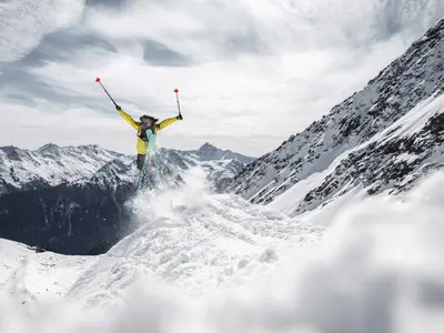 Freeride-Athlet Max Kroneck in Kappl © TVB Paznaun - Ischgl