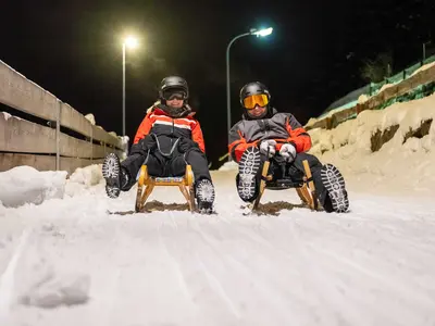 Abendliches Rodeln in Kappl © TVB Paznaun - Ischgl
