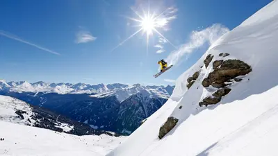 Freeride-Action in Kappl