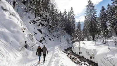 Winterspaziergang in Kirchdorf am Gebirgsbach