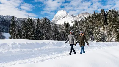 Winterspaziergang in der Region Kirchdorf
