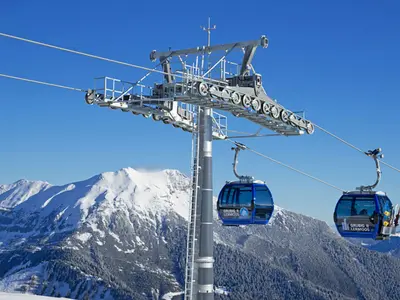 Grubig II-Bahn im Skigebiet Lermoos © Lermoos-Biberwier - Bergbahnen Langes