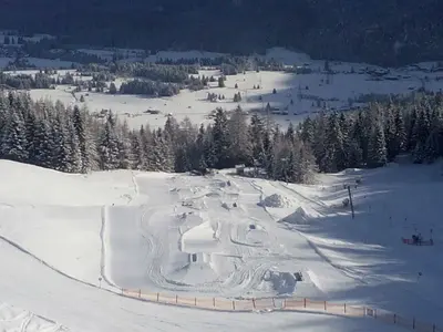 Blick auf den Snow-Funpark in Lermoos-Grubigstein © Berglifte Giselher Langes GesmbH & Co. KG