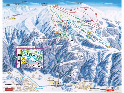 Pistenplan Goldeck