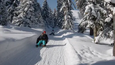 Rodeln beim Rangger Köpfl