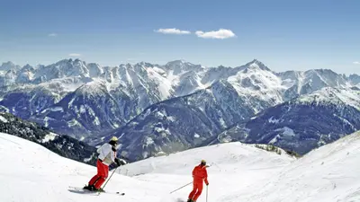 Skifahrer in Golzentipp