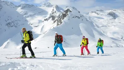 Skitour im Skigebiet Weißsee