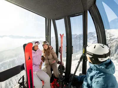 Mit der Gondelbahn zum Skifahren im Großarltal © TVB Großarltal / Lorenz Masser