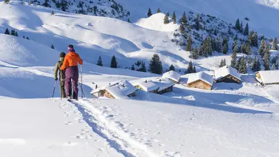 Schneeschuhwandern in Sonntag Stein