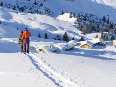 Schneeschuhwandern in Sonntag Stein © Alex Kaiser - Alpenregion Bludenz Tourismus GmbH