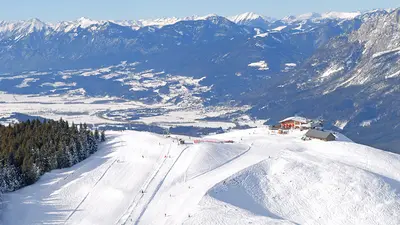 Blick von oben auf das Dreiländereck