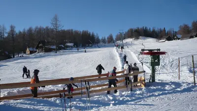 Schlepplift im Skigebiet Aflenz-Bürgeralm