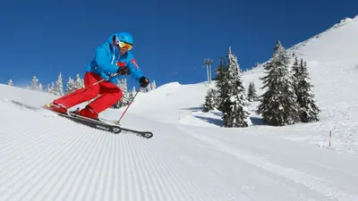 Abfahrt im Skigebiet Präbichl