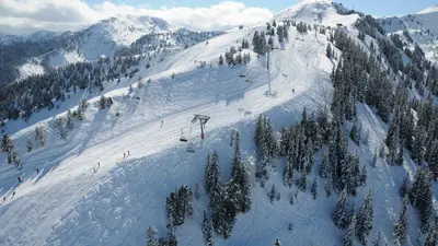 Blick auf die Abfahrt der Riesneralm